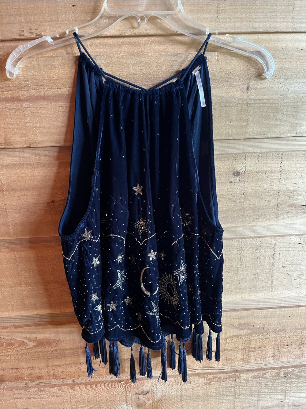 FREE PEOPLE - Velvet Celestial Halter - Picture 2 of 7